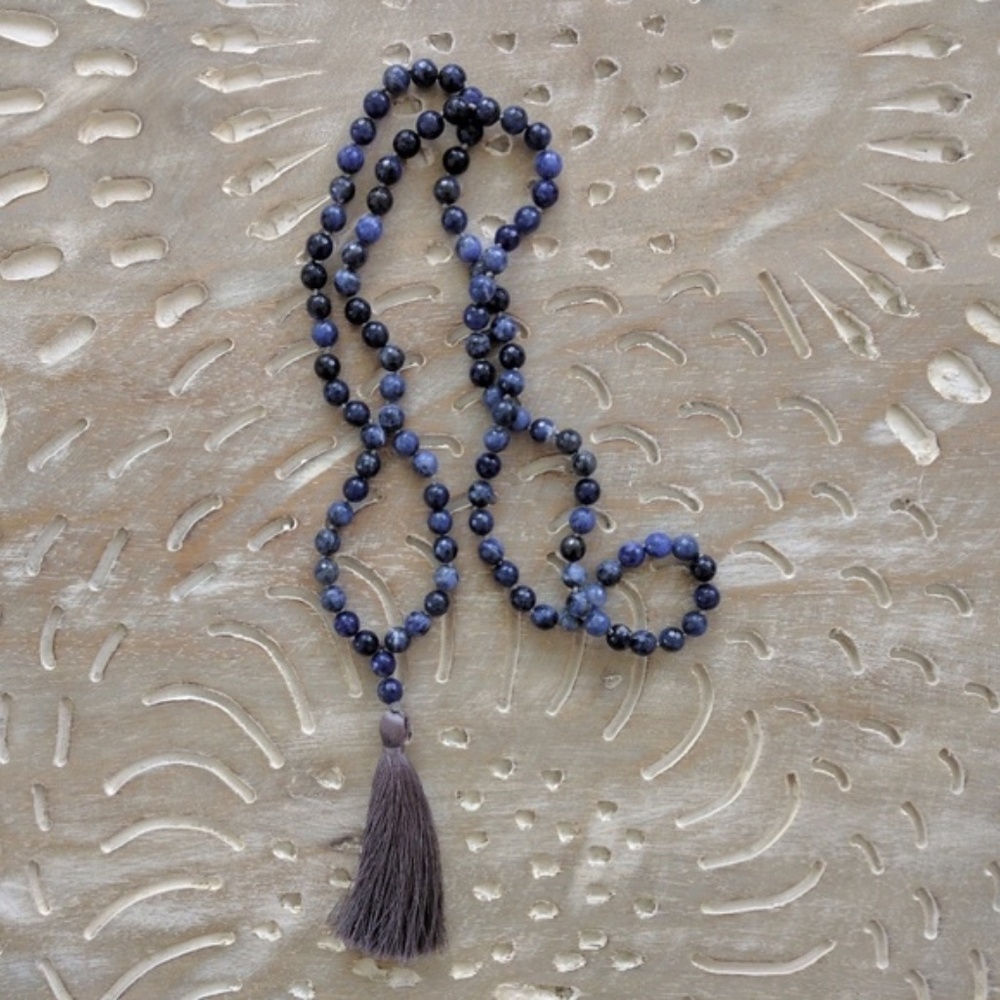 NEW Sundance Catalog Mala Prayer Tassel Necklace